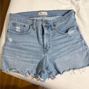 Madewell high rise denim shorts